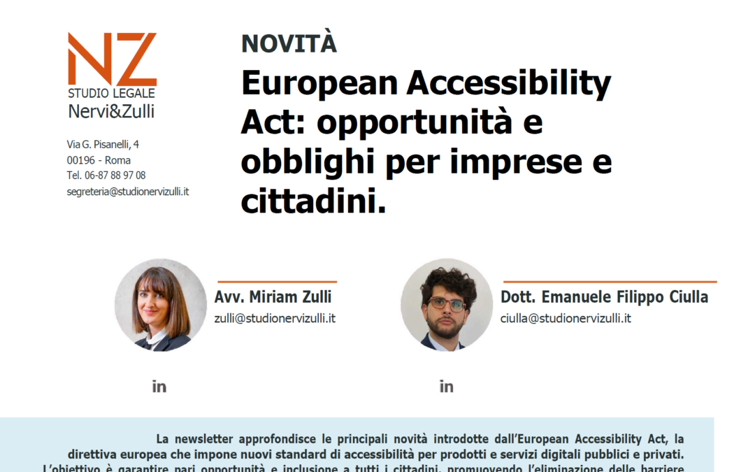 European Accessibility Act: opportunità e obblighi per imprese e cittadini